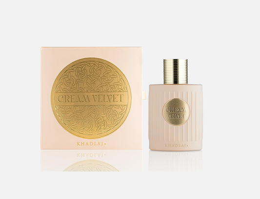Cream Velvet Khadlaj